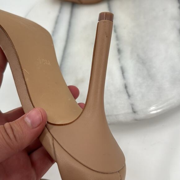 Steve Madden beige spree leather heels - Picture 7 of 9